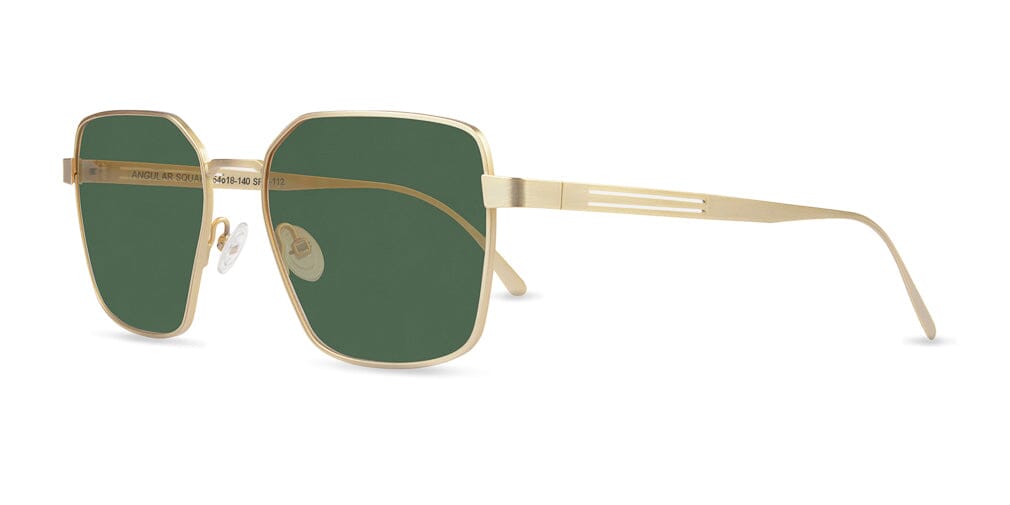 Hamilton Gold with Green Lenses Sunglasses | FINLAY